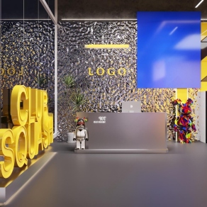 现代壁球馆3D模型下载